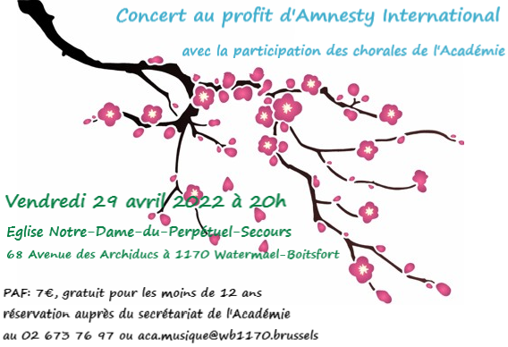 Concert Amnesty International 2022