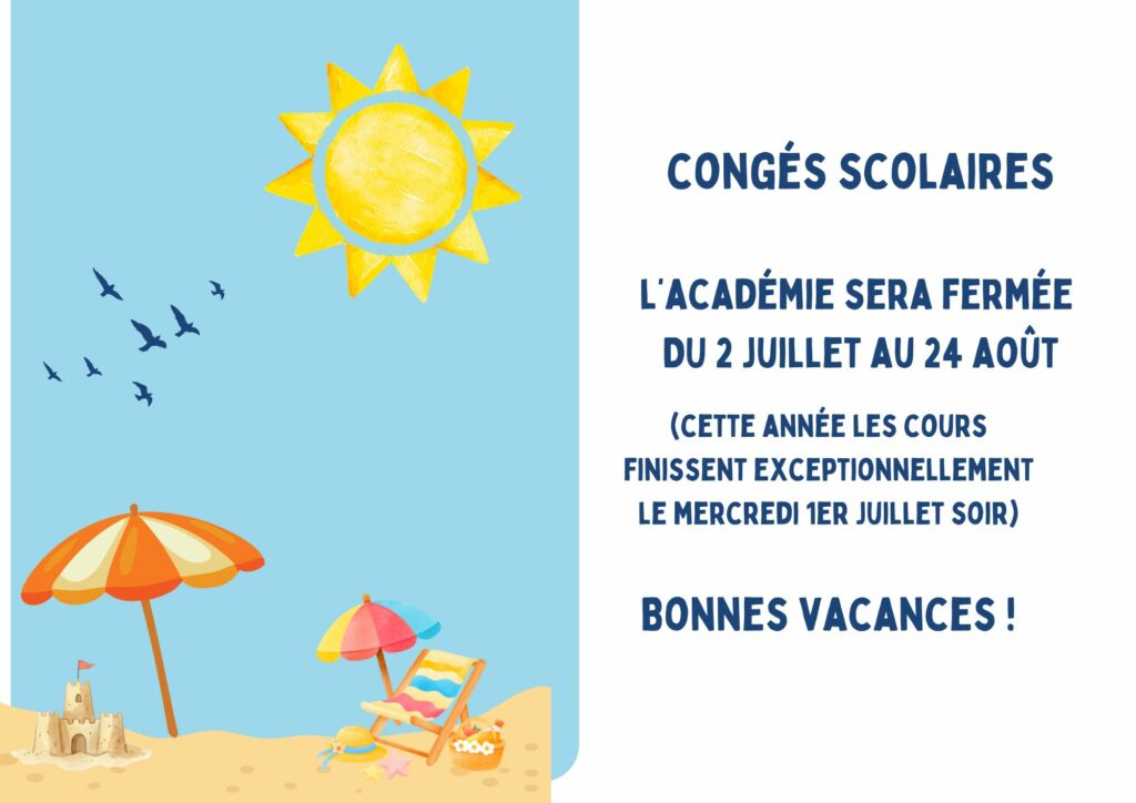 Congés d&rsquo;été
